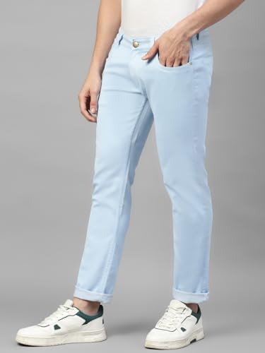 Image of Allen Cooper Regular Comfortable Mid Rise Denim Jeans for Men