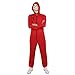 Produktbild Mooyii Salvador Dali La Casa De Papel Haus des Geldes Jumpsuit Maske Party Kostüm Cos (Kinder,XL: 145cm-155cm)