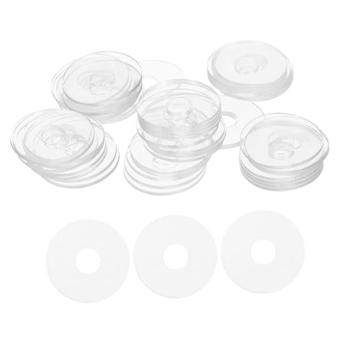 SOESFOUFU 50 Pezzi Guarnizione in Vinile Rondelle Piatte Rotonde Per Viti Di Fissaggio Sostituzione Guarnizioni Di Tenuta Per Maniglie Doccia