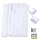 300 Stück Geld Banderole, Geldscheinbanderolen, 7.6x1.14 Zoll Geldschein-BüNdel-Streifen, Währung Rechnung Band Blank, Praktische Geldbündel für Banken, Einzelhandel und Büros