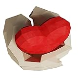 HOODANCOS Handgefertigter Origami Herz-anhänger Diy Papiermodell Für Erwachsene Bastelset Hochwertigem Faltpapier Für Und Dekoration
