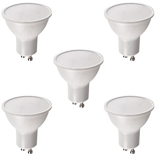 Manningham Lighting 15x 1.2W 1W GU10 LED Bulb - Warm White 3000K 10W Halogen Spotlight Equivalent 90lm Low Energy Saving Light Bulbs 120° Wide Beam Non Dimmable Pack of 15