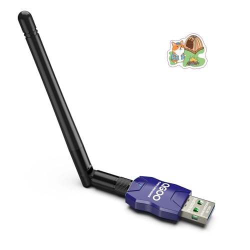 Class 1 Long Range Bluetooth Adapter for PC, QGOO USB Bluetooth Adapter for PC 5.3+EDR, Bluetooth Dongle Bluetooth Receiver Support Windows10/8.1/8/7?blue-029?