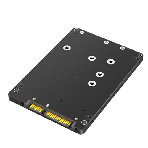 Adaptador 2 en 1 M.2 NGFF Key B y mSATA a SATA 3 con carcasa 7mm miniatura 1