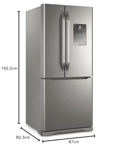Refrigerador 579L 3 Portas Frost Free French Door 110 Volts, Inox, Electrolux
