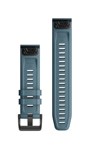 Image of Garmin QuickFit 22 Watch Band - Lakeside Blue Silicone