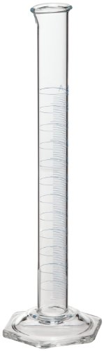 Corning Pyrex 70022-100 Vista Glass Single Metric Scale Cylinder, 100 mL Capacity,
