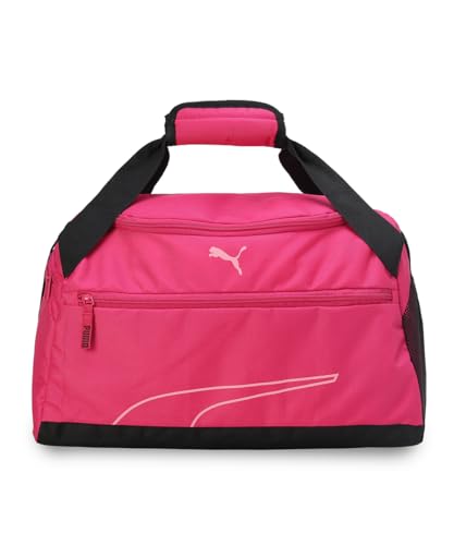 Image of Puma Unisex-Adult Fundamentals Polyester Carry On Luggage Sports Bag S, Garnet Rose-Fast Pink (9140103),24 Cm