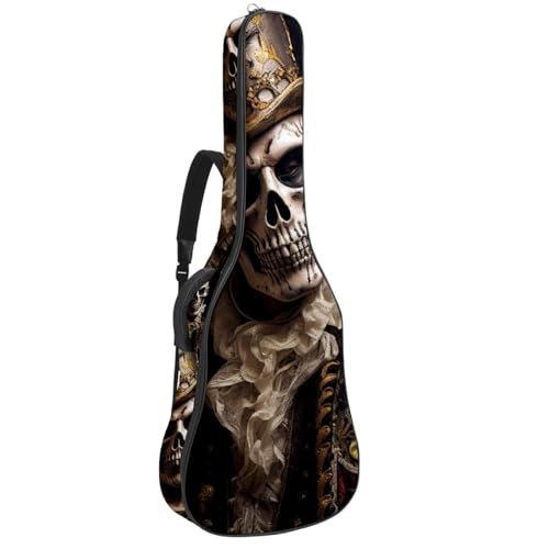 Sac de transport guitare basse étanche imprimé tête de mort