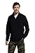 Mountain Warehouse Camber II Mens Half-Zip Fleece - Lightweight & Quick Dry Microfleece - Autumn, Winter, Outdoors Black L