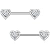 316L Stainless Steel Nipple Rings, Nipple Piercing, High Polished Smooth Surface, Resists Allergy, Nipple Barbell