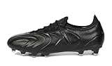 KELME Kangaroo Leather Soccer Cleats - FG Pro K-Leather Soccer Shoes - Outdoor Indoor Football Boots Mens Adult Sizes (Black, 10)