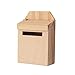 Casa De Muñecas Miniatura Buzón, Caja De Madera Post Letter Caja Linda Buzón Maconera Jardín Mini Decoración Accesorios Niños Juguetes Y Regalos
