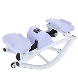 Stepper Swing, Stepper Haut en Bas Platzsparender Mini Stepper Mit Widerstandsbander   Niedrigschlagiger Heimtrainer Mit Digitalem Monitor, Pedalier D Appartement(Purple)
