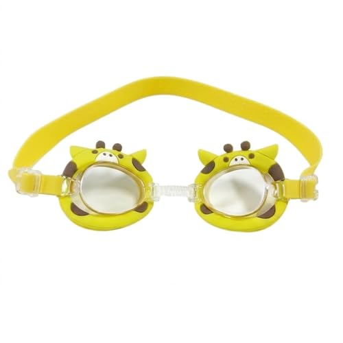Image of BURNLAB Swimming Goggles for Kids, Clear Vision Pool Goggles for Boys & Girls, Easy Adjustable Strap (Giraffe)