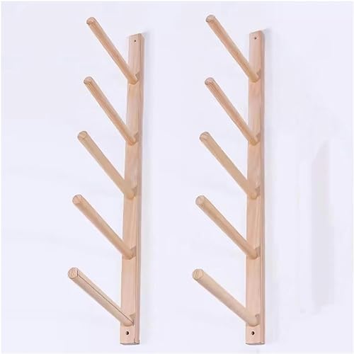 Support de rangement mural en bois pour tapis de yoga chez soi