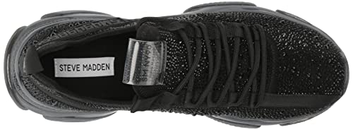 Steve Madden Women's Maxima Sneaker, Black, 7.5 #TOP4