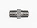 Brennan Industries 5404-06-02 Steel Hex Nipple Fitting, 3/8"-18 NPTF x 1/8"-27 NPTF Thread, 3/8" Male NPTF x 3/8" Male NPTF