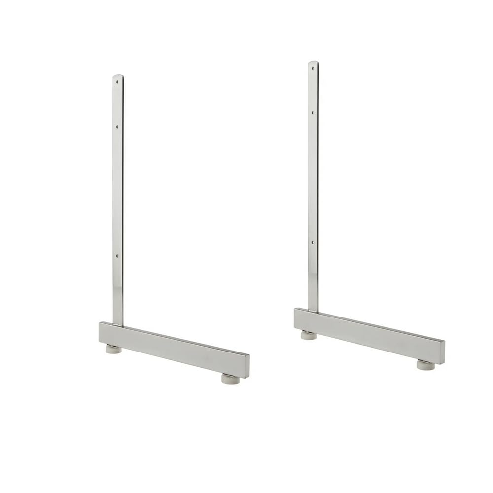 CompleteShopfittings Heavy Duty Chrome Pair Of L-Legs For Grid Mesh Panel