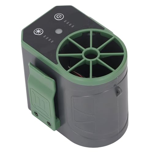 Ventilador de cintura portátil Goshyda de 4 velocidades y luz LED 4