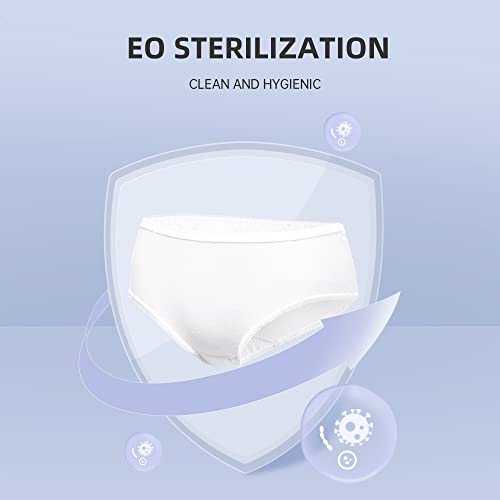 10 Pieces Women's Disposable Underwear Ladies Panties Handy Bikinis for Travel Hotel Thong Spa Hospital Stays Emergencies3