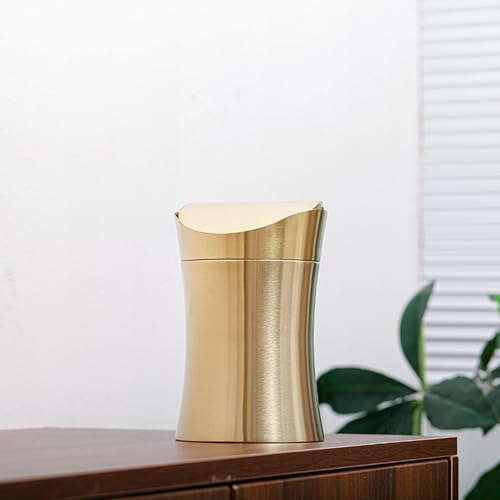 Contenedor de basura multiusos de acero inoxidable duradero para mesas modernas 2