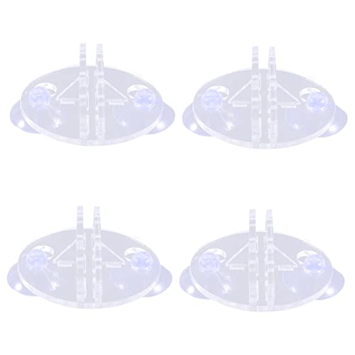 Bcoath 4Pcs Isolation Plate Suction Cup Clamp Aquarium Isolation Plate Suction Cup Divider Sheet Aquarium Separator Clip Fish Tank Divider Clip Fish Tank Clip Holder Aquarium Tank Clip #TOP9
