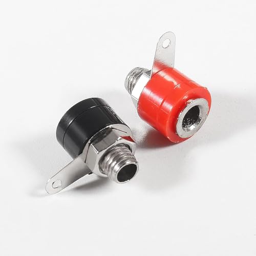 60 conectores banana plug 4mm (rojo+negro) miniatura 4