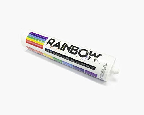 Preisvergleich Produktbild Silbergrau Silikon Abdichten Mastix Dichtstoff RAL7035 310ml