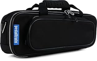 Familiar Pedaltrain soft case styling Exterior accessory storage pocket (sizes vary by model) Platinum SBS zippers on main compartment and accessory storage pocket Premium shoulder strap with padded shoulder pad and enhanced swivel clasp Water-resist...