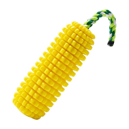 Corn Dog Toy, 子犬の歯磨きおもちゃ, キーキー音 激しい噛みつき防止トレーナー, 中型大型犬 ストレス解消 破壊防止 強い噛む力対策