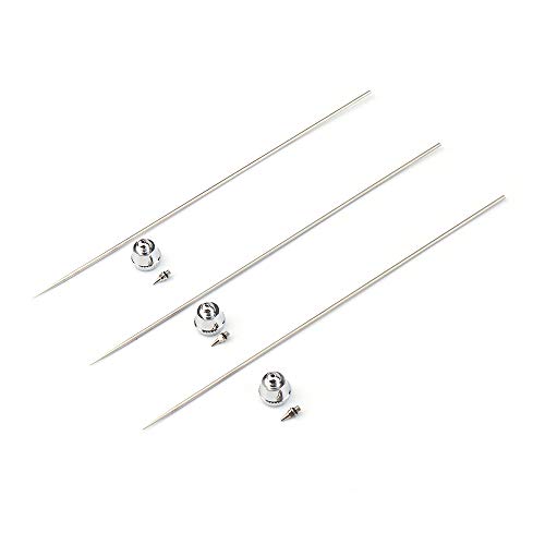 6Pcs 0.2mm 0.3mm 0.5mm Airbrush Nozzle Airbrush Needle Nozzle Cap Kit Replacement Parts for Airbrush Spray Gun Sprayer Accessories Painting Machine