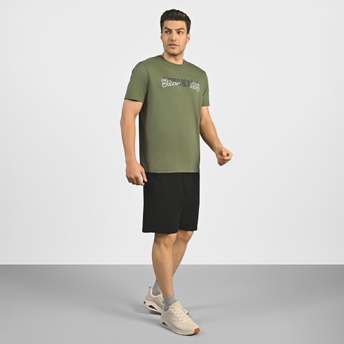 Image of Skechers Men Dual Print Varsity Graphic Black T-Shirts