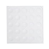 50 Pcs (2 Sheets) Self-Adhesive Nail Polish Display Dots Nail Art Color Display Tips Tool, White