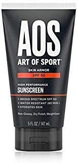 Art of Sport Sunscreen SPF 50, Water-Resistant, Broad Spectrum UVA/UVB Protection, Oil-Free and Dry Finish, Reef Friendly, 5 oz (1-Pack)