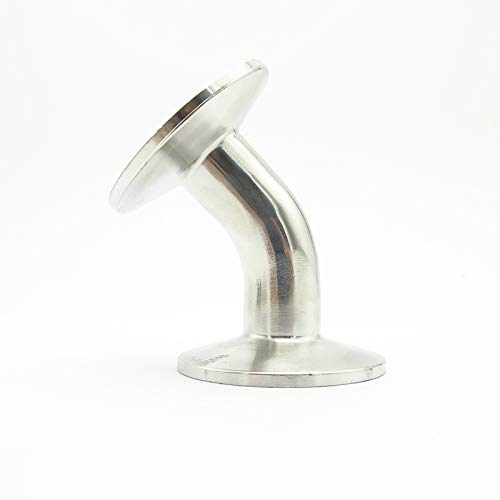 Codo de acero inoxidable 304 para abrazadera Tri Clamp y tuberías de 19mm a 102mm OD 3