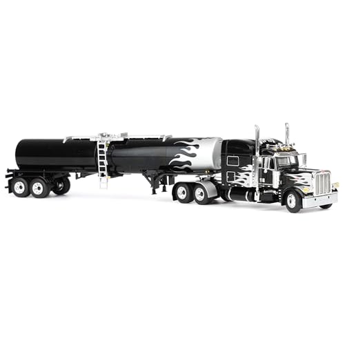 Modelo a escala 1:64 Peterbilt 389 camión con trailer químico miniatura 2