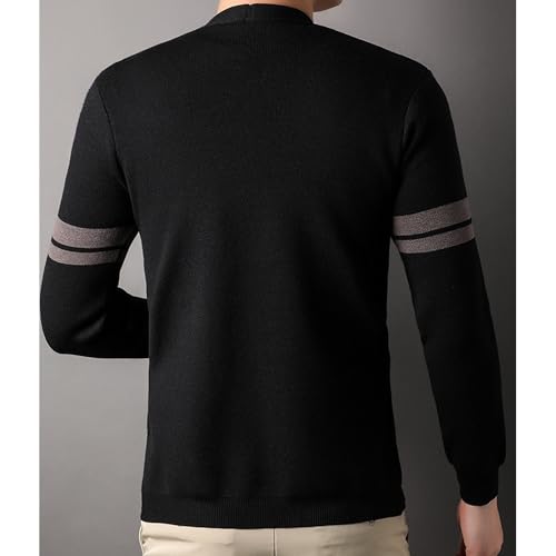 Mens Open Front Cardigan Sweater Long Sleeve Button Down Sweaters with Pockets Casual Lightweight Knitted Sweater4