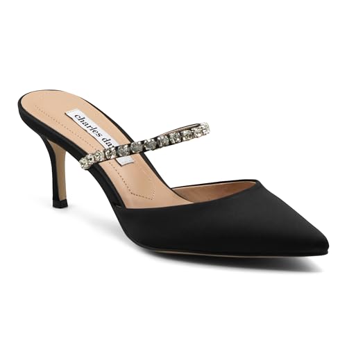 Charles David Women's Adelynn Pointed Toe Mary Jane Mules Heels Pumps