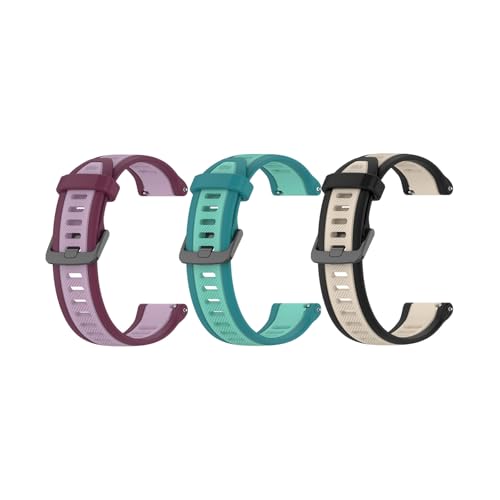 LICHIFIT Garmin�i�K�[�~���jForerunner165�p�o���h 20MM �x���g �ւ��o���h �V���R���� �_�炩�� �ʋC�� �ϋv�� �X�|�[�c�o���h �A�N�Z�T���[ �i�p�[�v���{�u���[�O���[���{�x�[�W���j