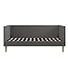 DHP Mid-Century Modern Design Upholstery Daybed, Twin, Rich Grey Linen