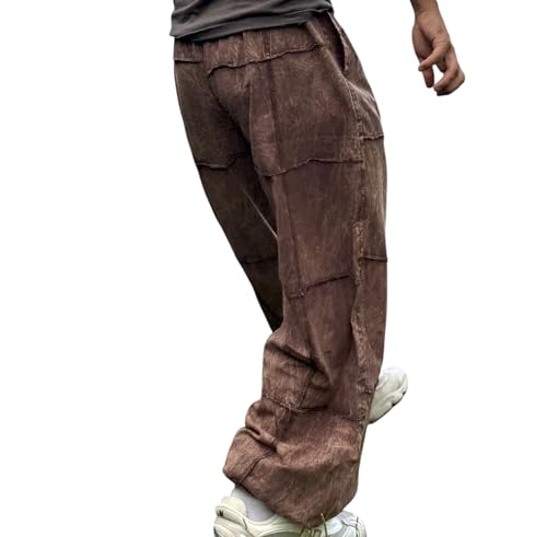 Unisex Patchwork Yoga Pants – Baggy Boho Trousers with Stonewashed Cotton, Handmade in Nepal2