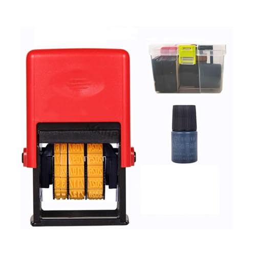 Impresora de Mano Portátil, Handheld Mini Bottle Metal Can Food Plastic Bag Date Stamp Black Quick-Drying Ink Seal Stamping Date Printer Dot Matrix Font,para Logotipo/Imagen/Código QR