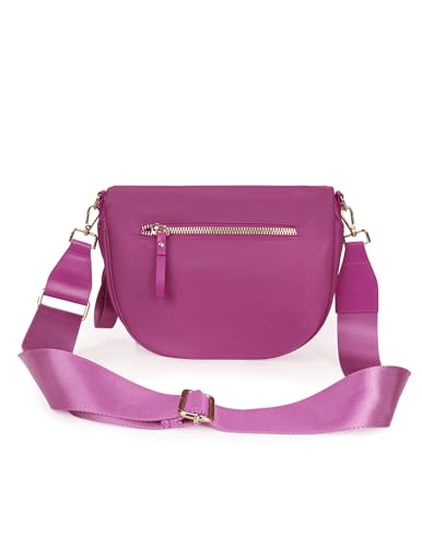 Image of FEIBOON Spacious Nylon Crossbody Bag Bum Bag Handbags Wallets Purses Trendy Shoulder Bag for Women