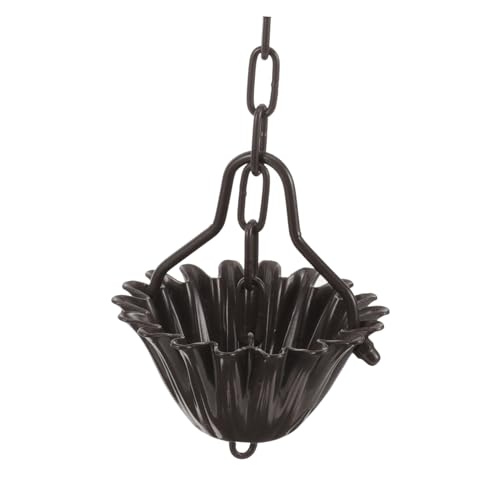 UPKOCH Cadena De Lluvia para Canalones De Jardín Cadenas De Lluvia Metálicas De Aleación De Aluminio Decoración para Porche y Patio