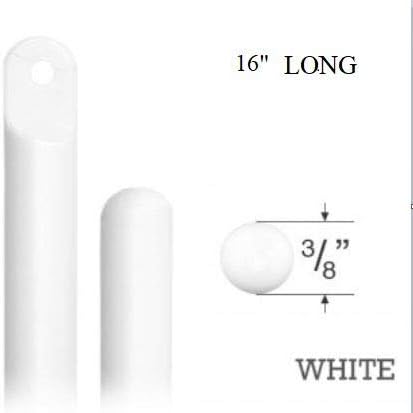 Miniatura 2 de Varita ciegavarilla, color blanco, alta resistencia (16 pulgadas, blanco, 1 paquete)