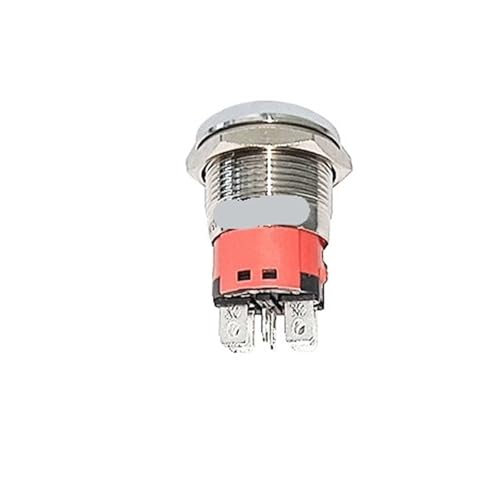 Interrupteur momentané 22mm bouton métallique bouton-poussoir 18A 220V encastrable