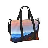 Blue Ridge Mountains - Bolsa de mano de viaje ligera y plegable para mujeres y hombres, vacaciones, aventuras al aire libre