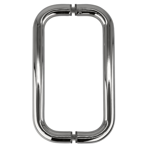 CRL 8" Chrome (BM Series) Back-to-Back Tubular Handle without Metal Washers