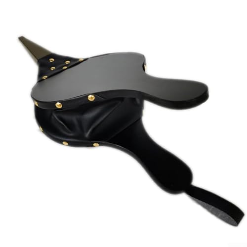 Fuelle para Chimenea de leña, soplador de Aire con Ventilador de Fuelle Manual de Cuero Grande, para fogatas al Aire Libre, Barbacoa, Accesorios para Estufas de Interior (Negro)